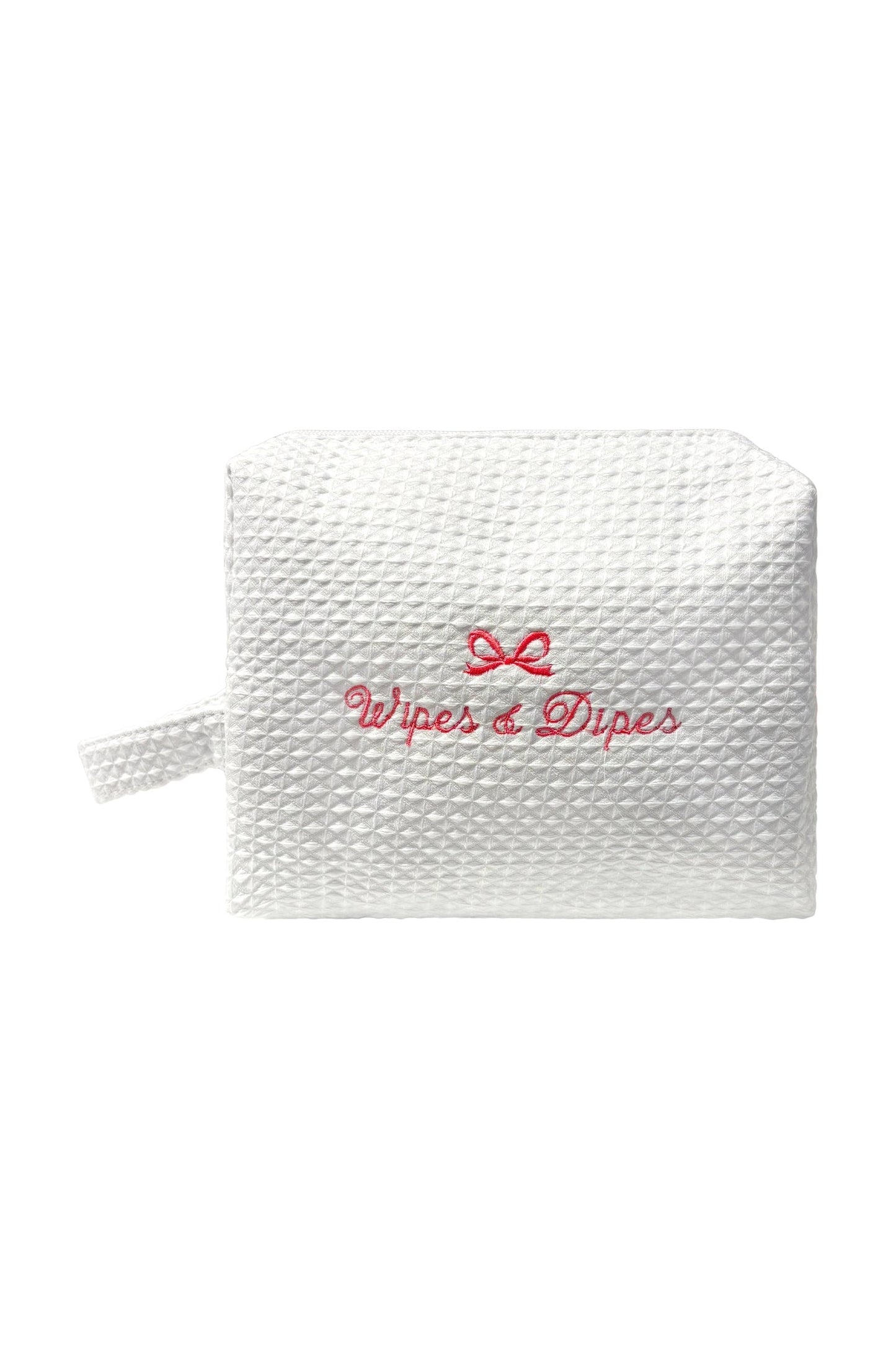 Bow Wipes & Dipes Waffle Bag