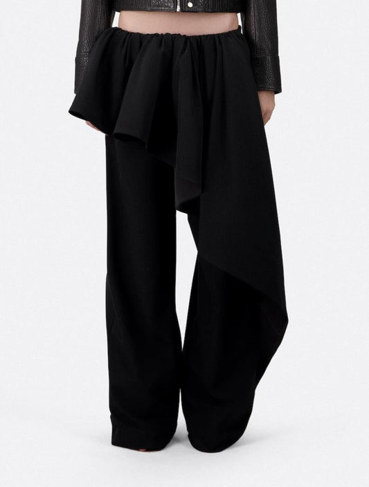 RUFFLE FRONT TAILORED TROUSERS - LAST ONE