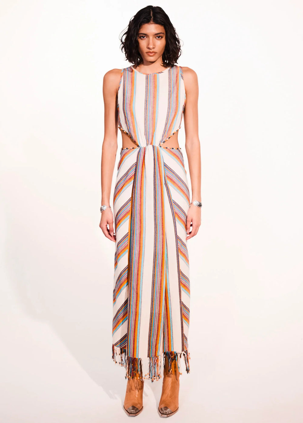 TUA - Knitted Cutout Maxi Dress