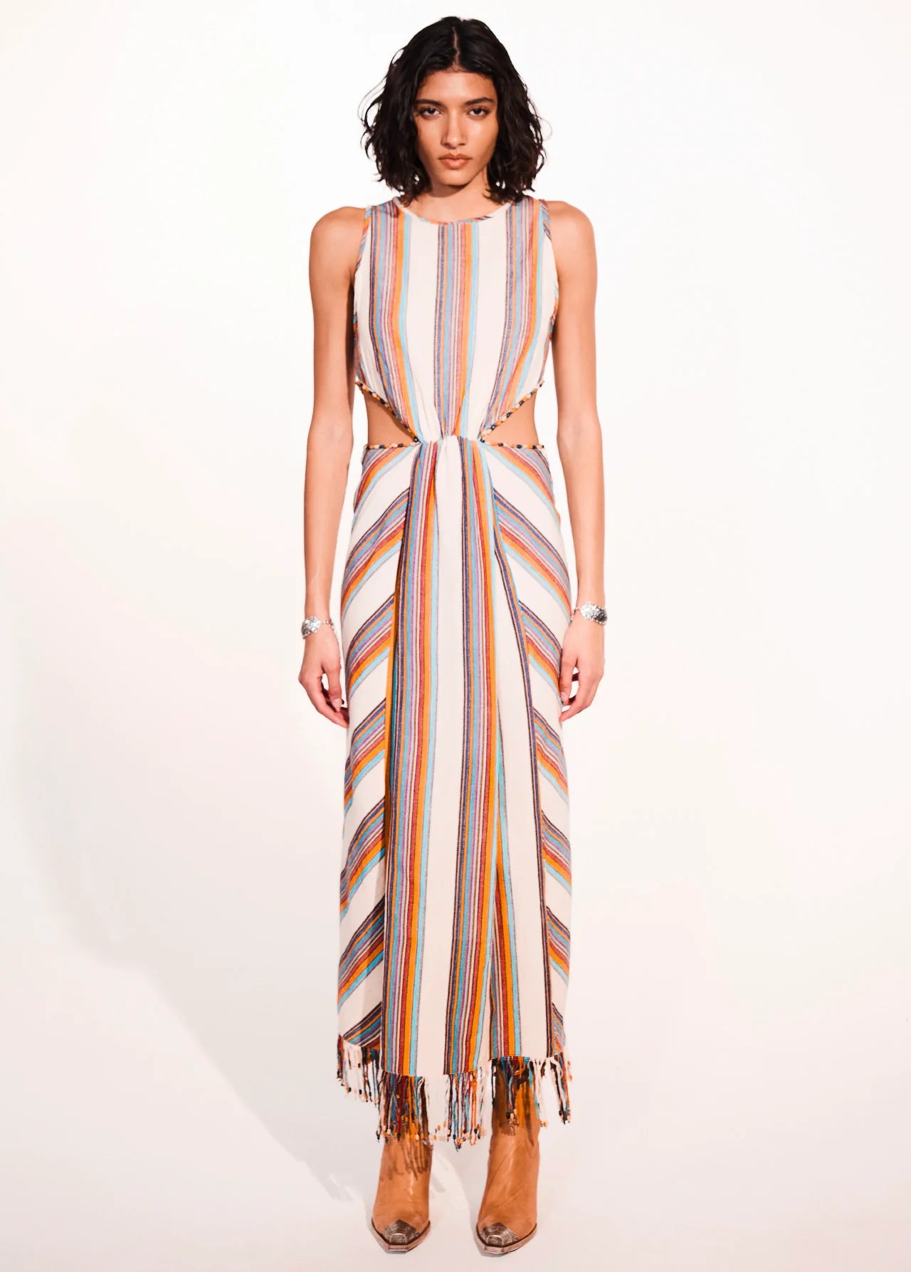 TUA - Knitted Cutout Maxi Dress