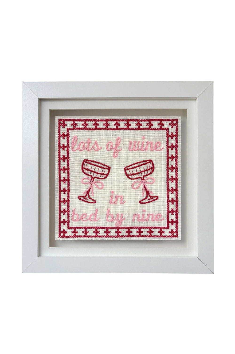 Lots Of Wine In Bed By Nine Artwork