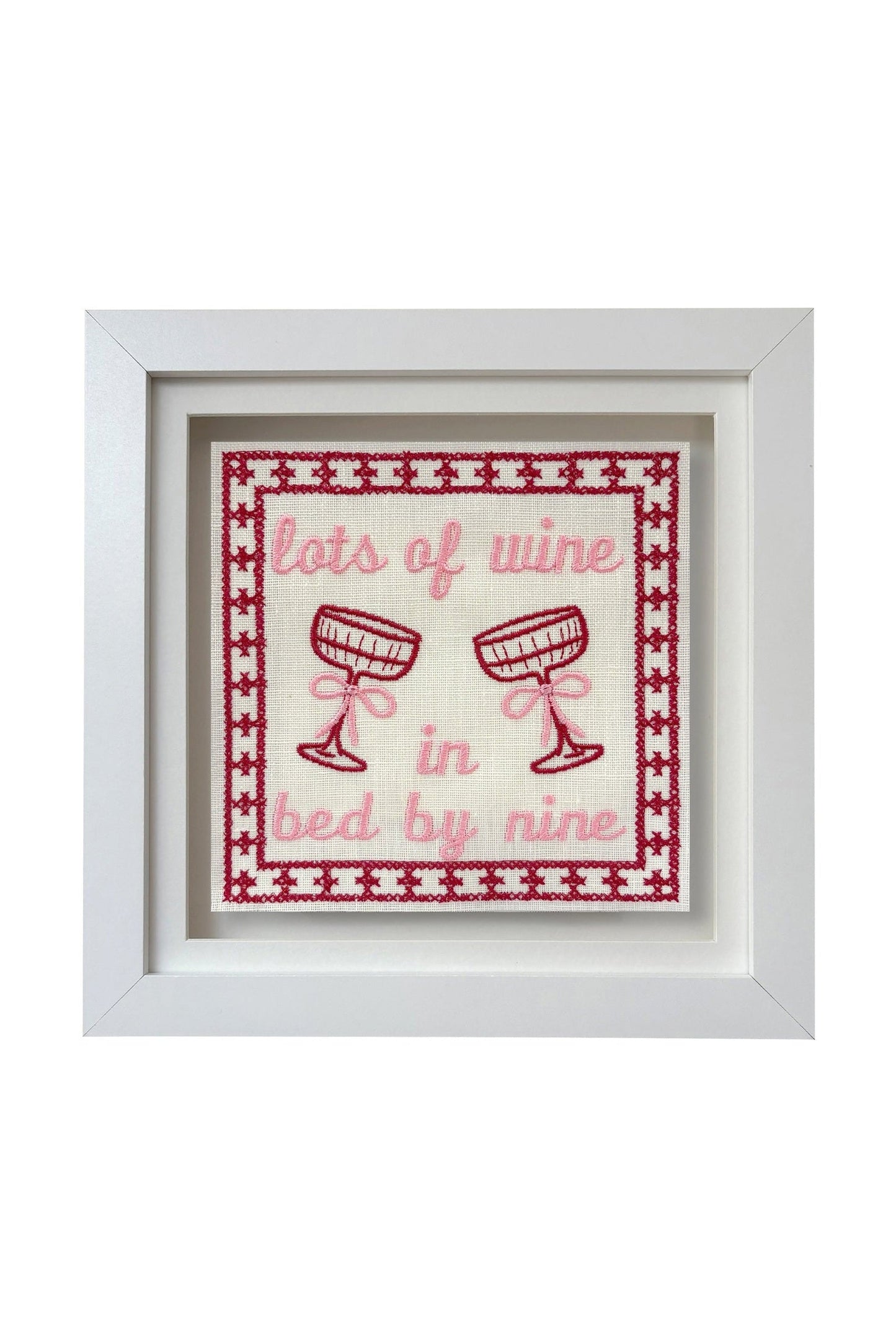 Lots Of Wine In Bed By Nine Artwork