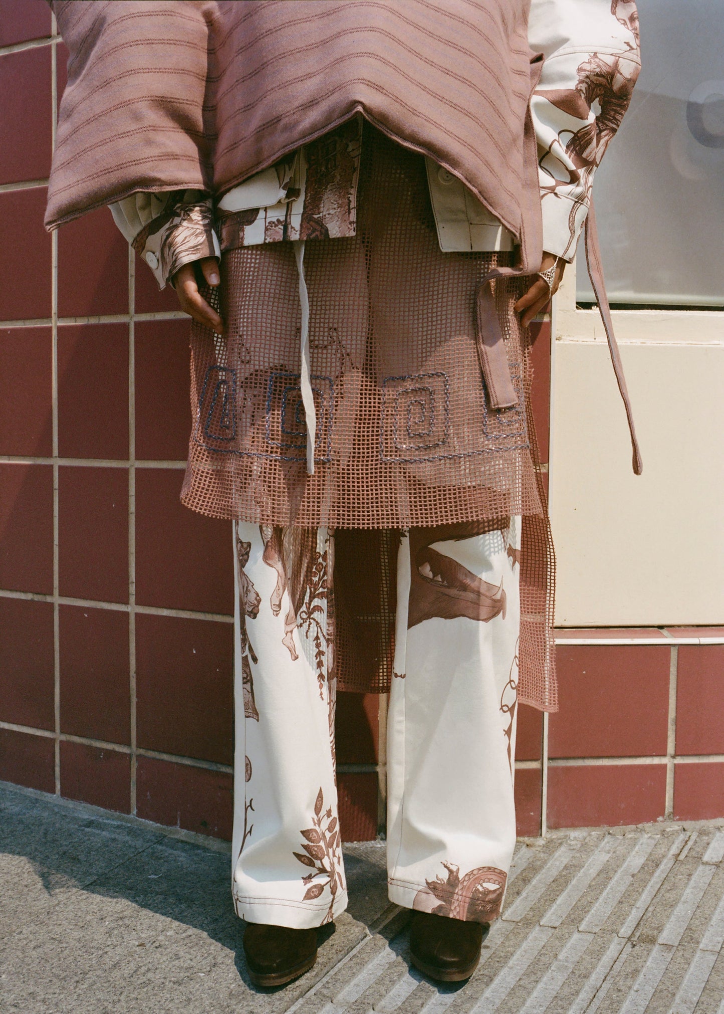 Wool Quilted Poncho