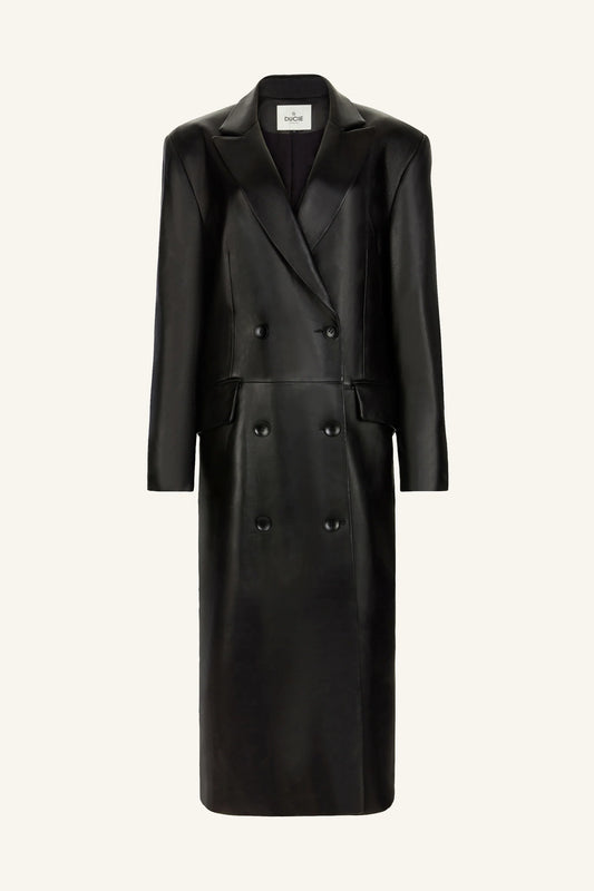AGGIE LEATHER COAT