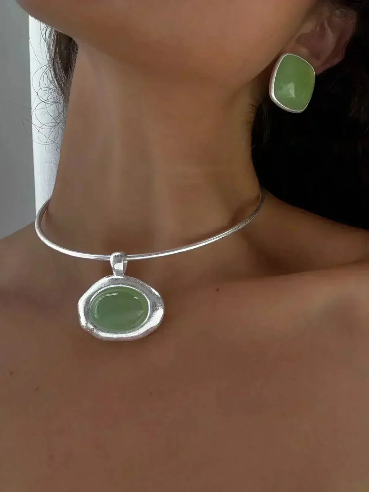Alba Green Necklace