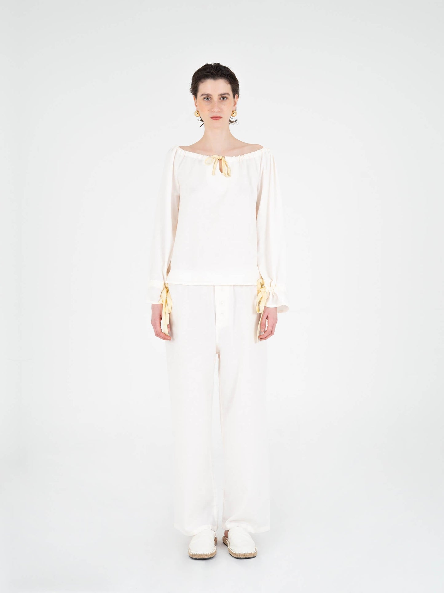 Arctic Cream Pyjama Pants pantalones