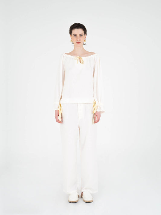 Arctic Cream Pyjama Pants pantalones