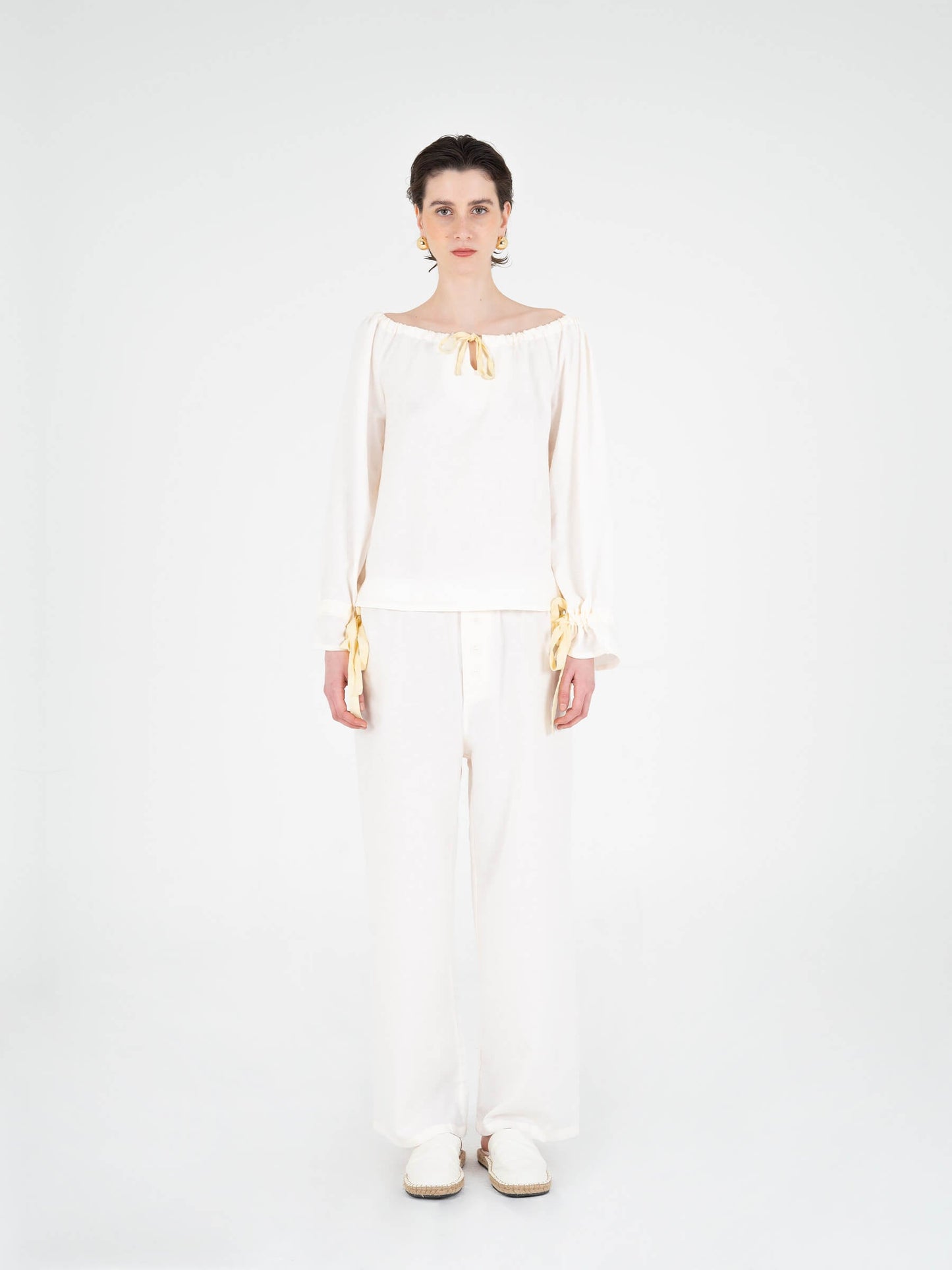 Arctic Cream Pyjama Shirt camisas y camisetas