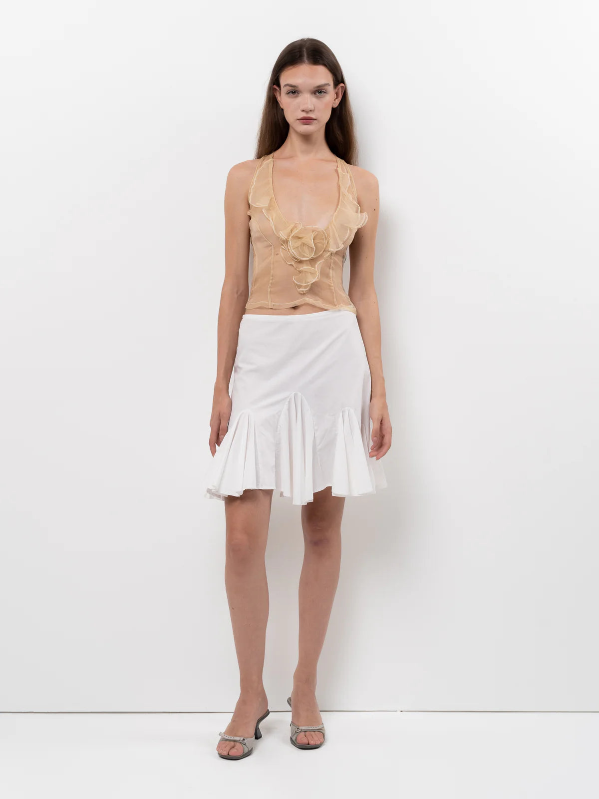 ORGANZA TOP - PEACH