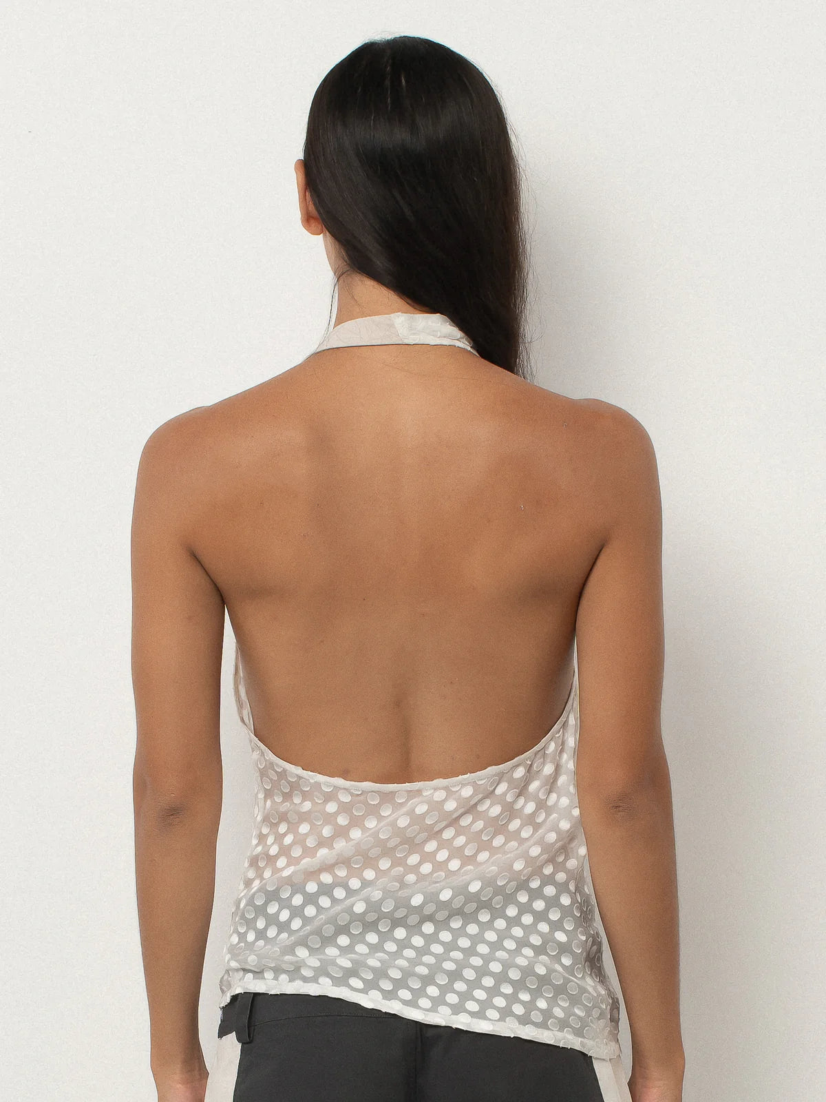 MIRAY TOP - SILK POLKA