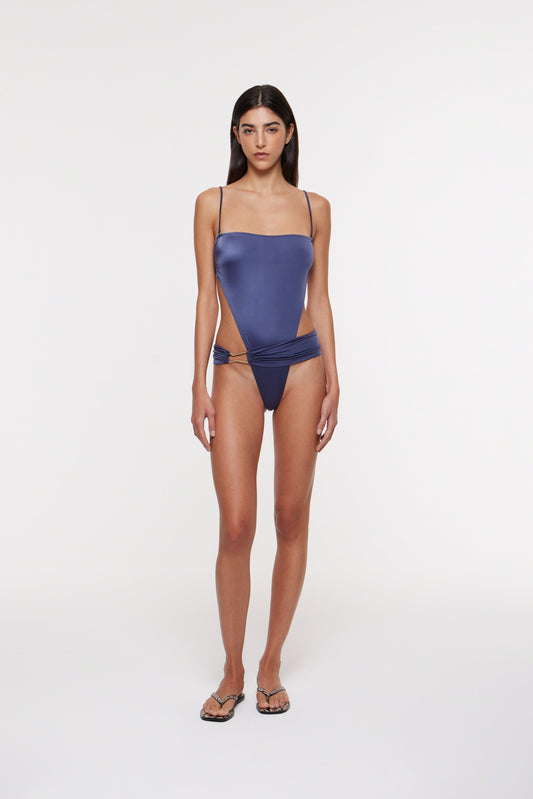 Aria swimsuit in charcoal
