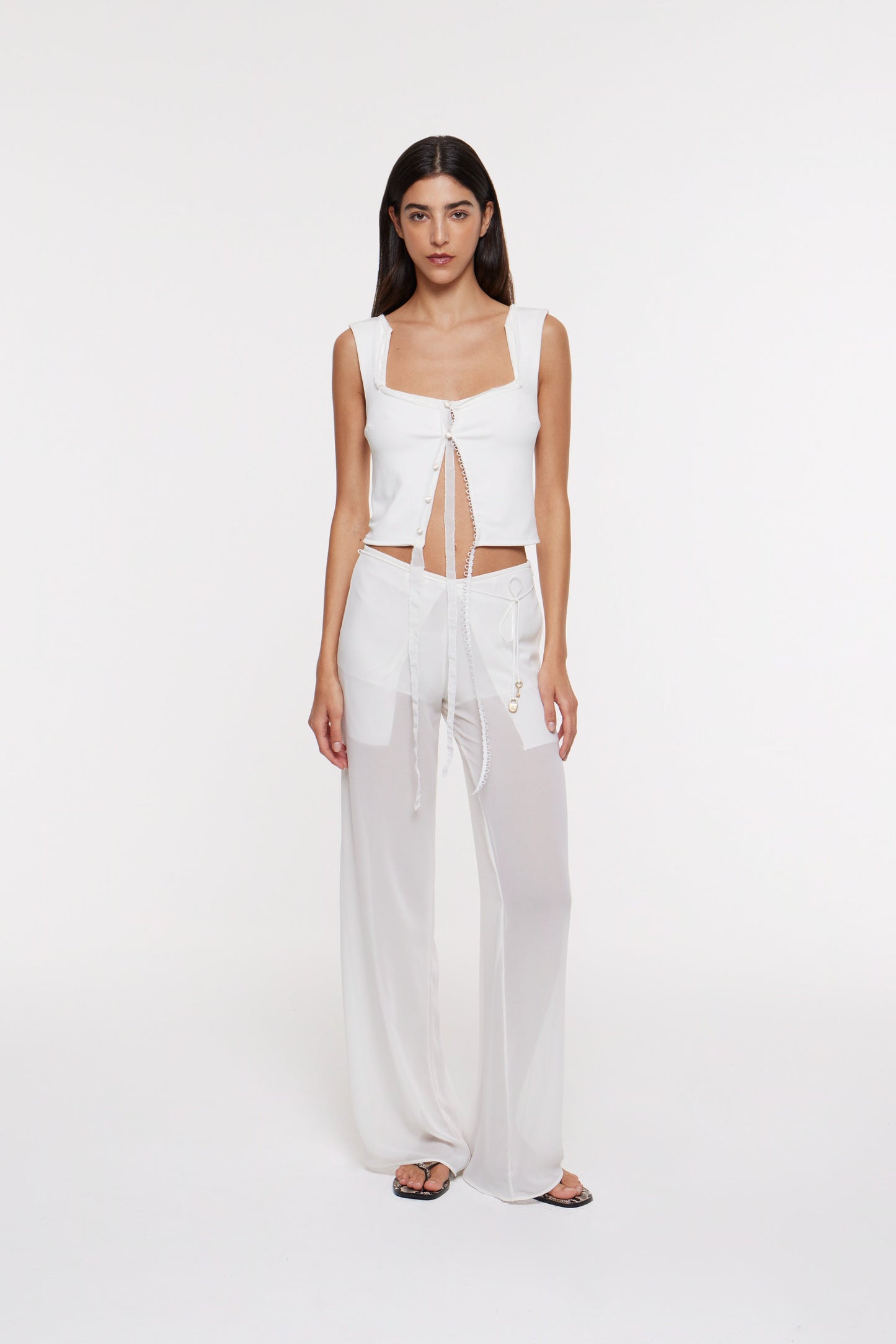 Faye top in ivory