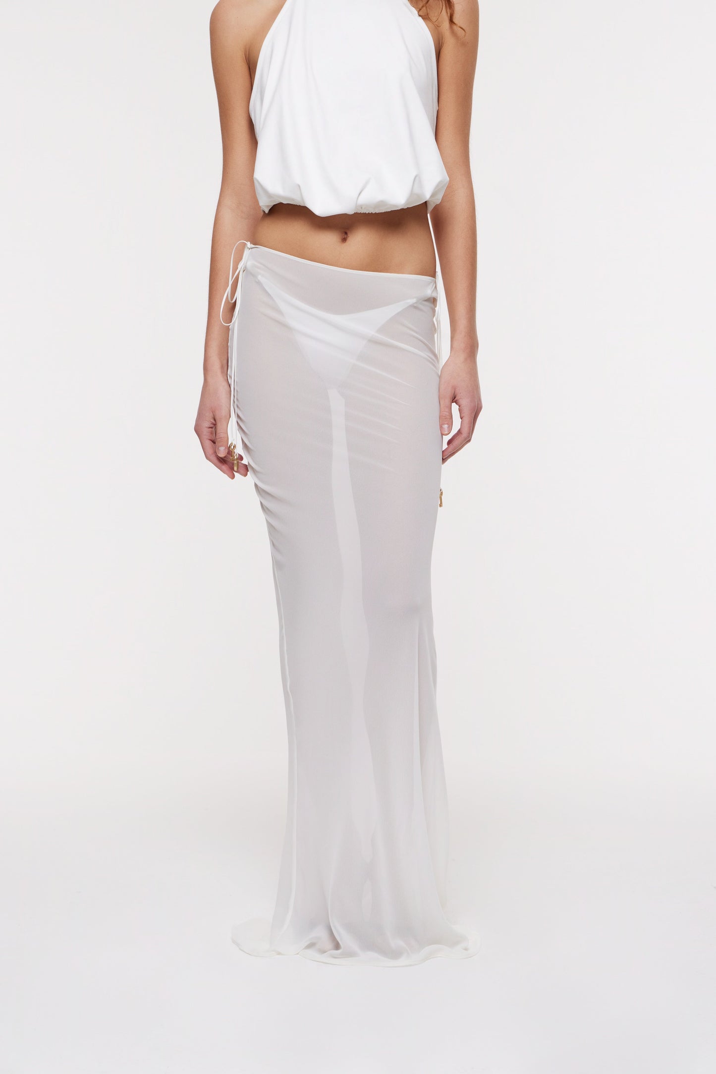 Kira maxi skirt in ivory