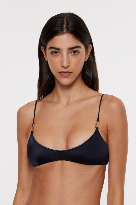 Mina bikini top in black
