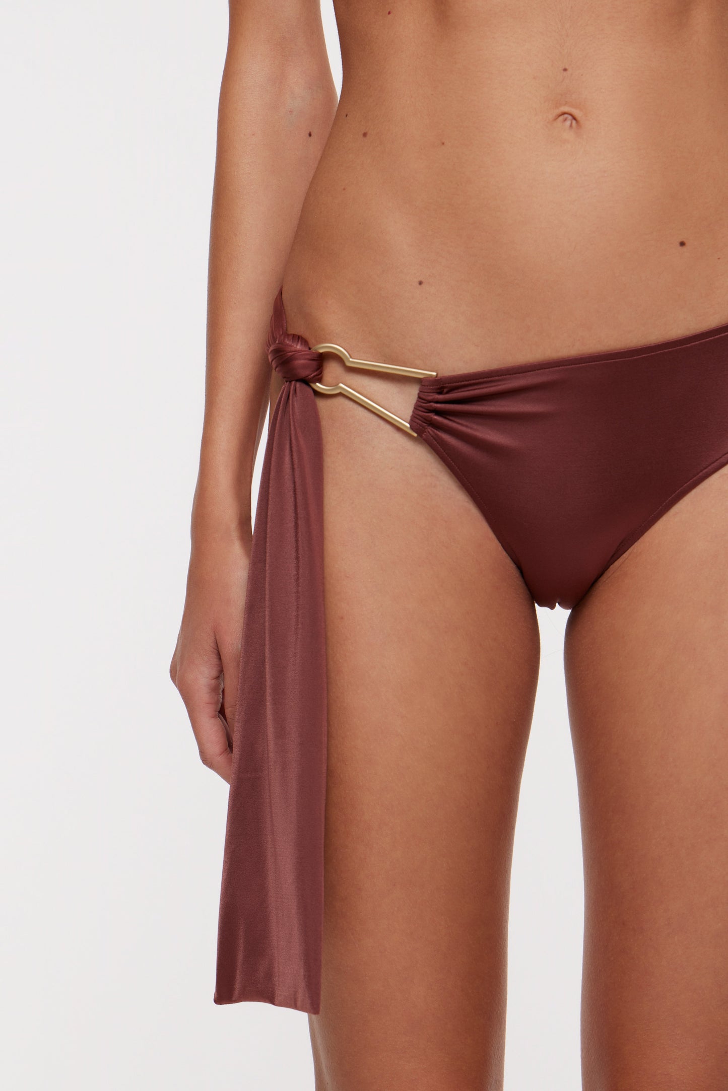 Jana swim bottom in chestnut