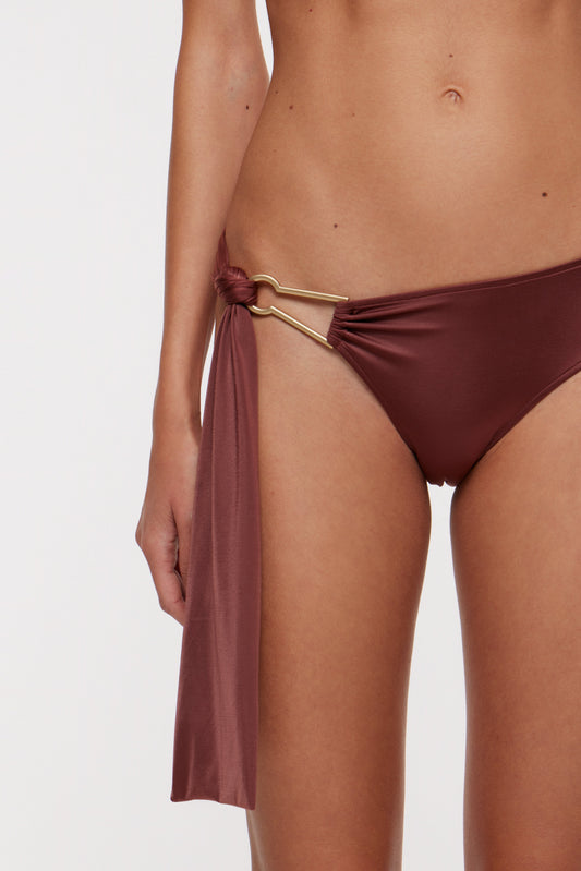 Jana swim bottom in chestnut