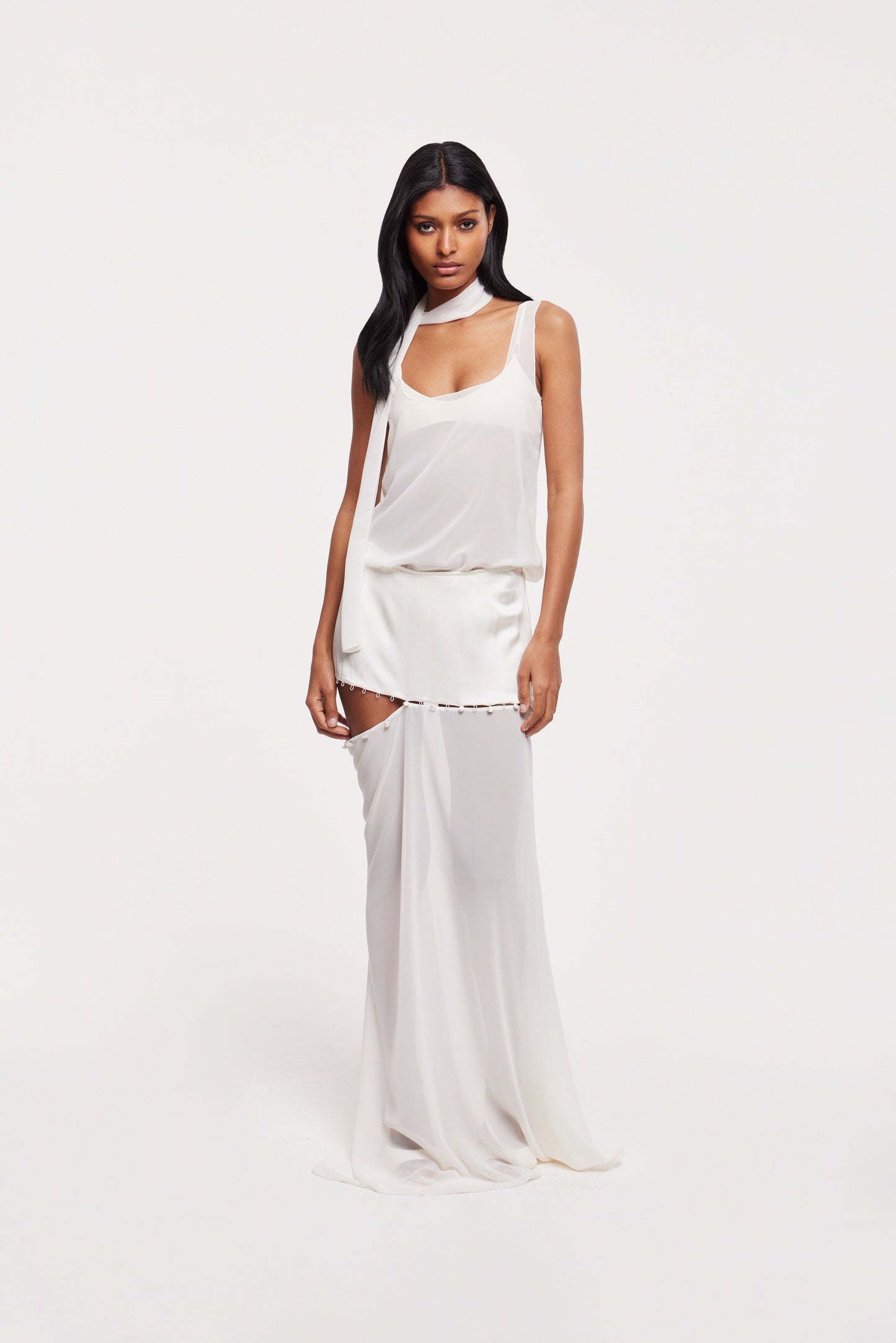 Aura maxi skirt in ivory