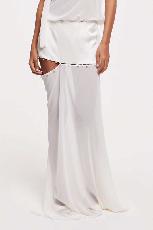 Aura maxi skirt in ivory