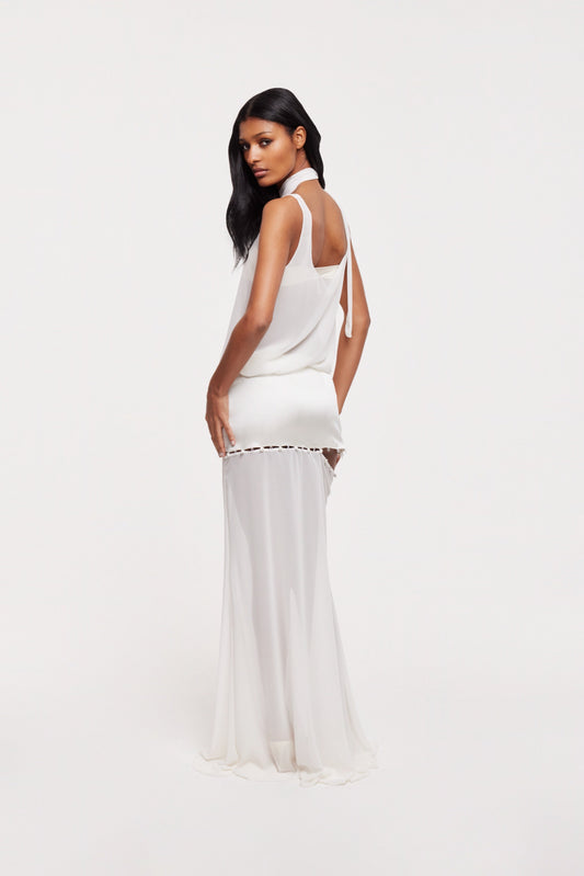 Aura maxi skirt in ivory