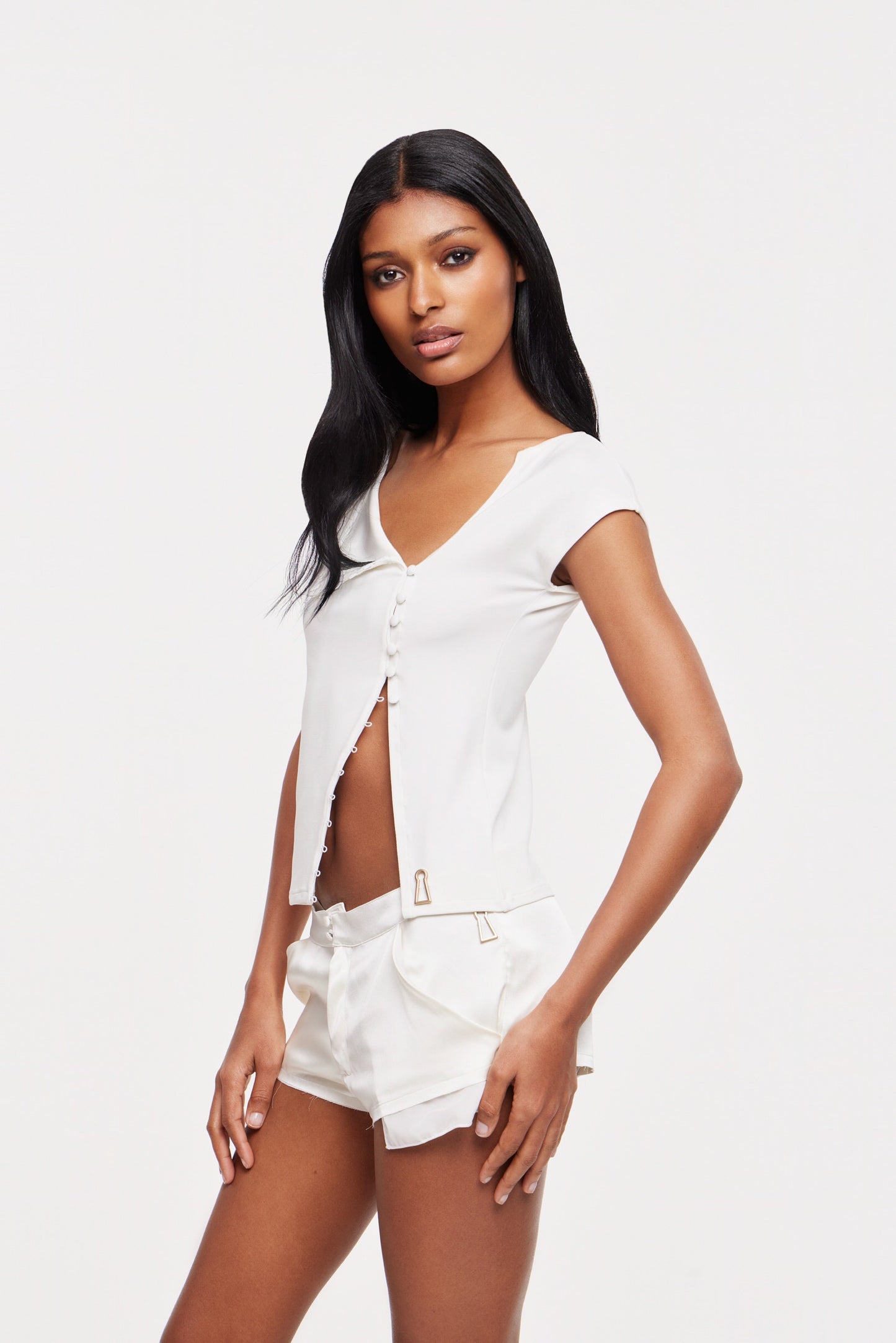 Fara top in ivory