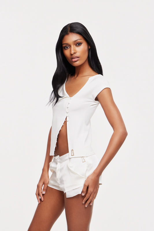 Fara top in ivory