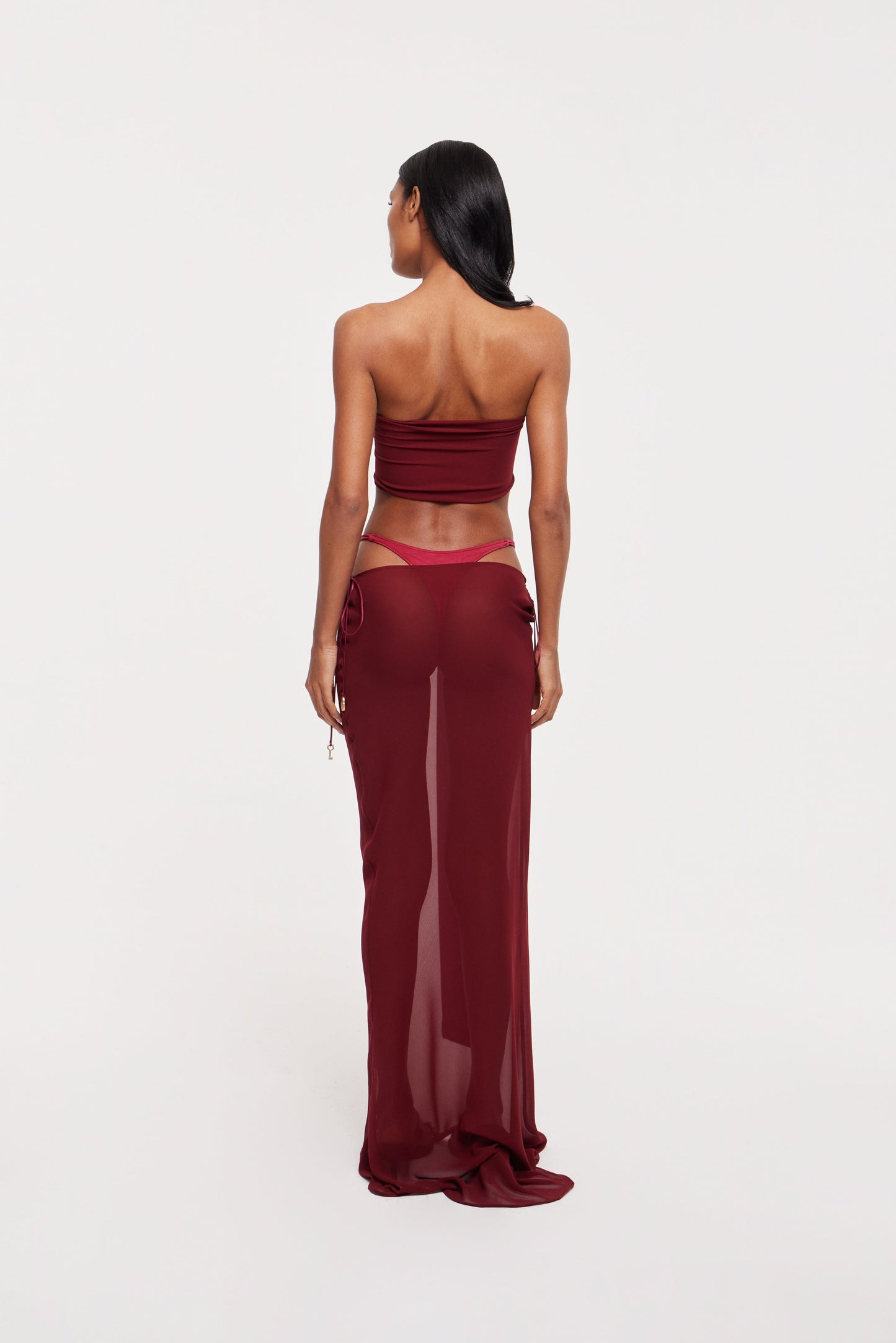 Kira maxi skirt in wine
