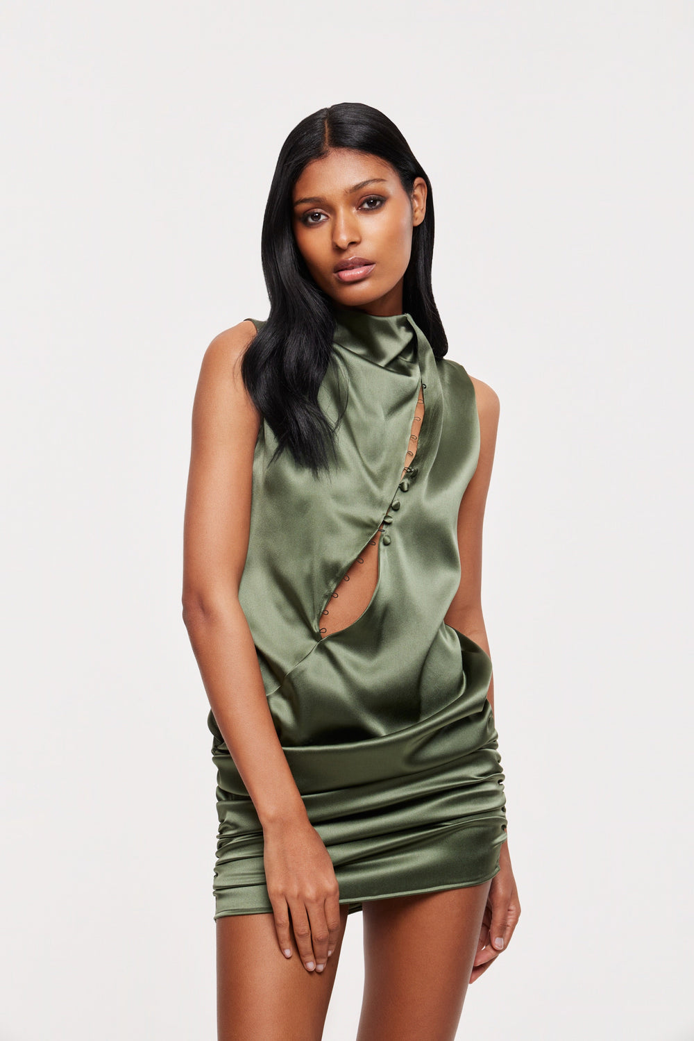 Livi mini dress in olive