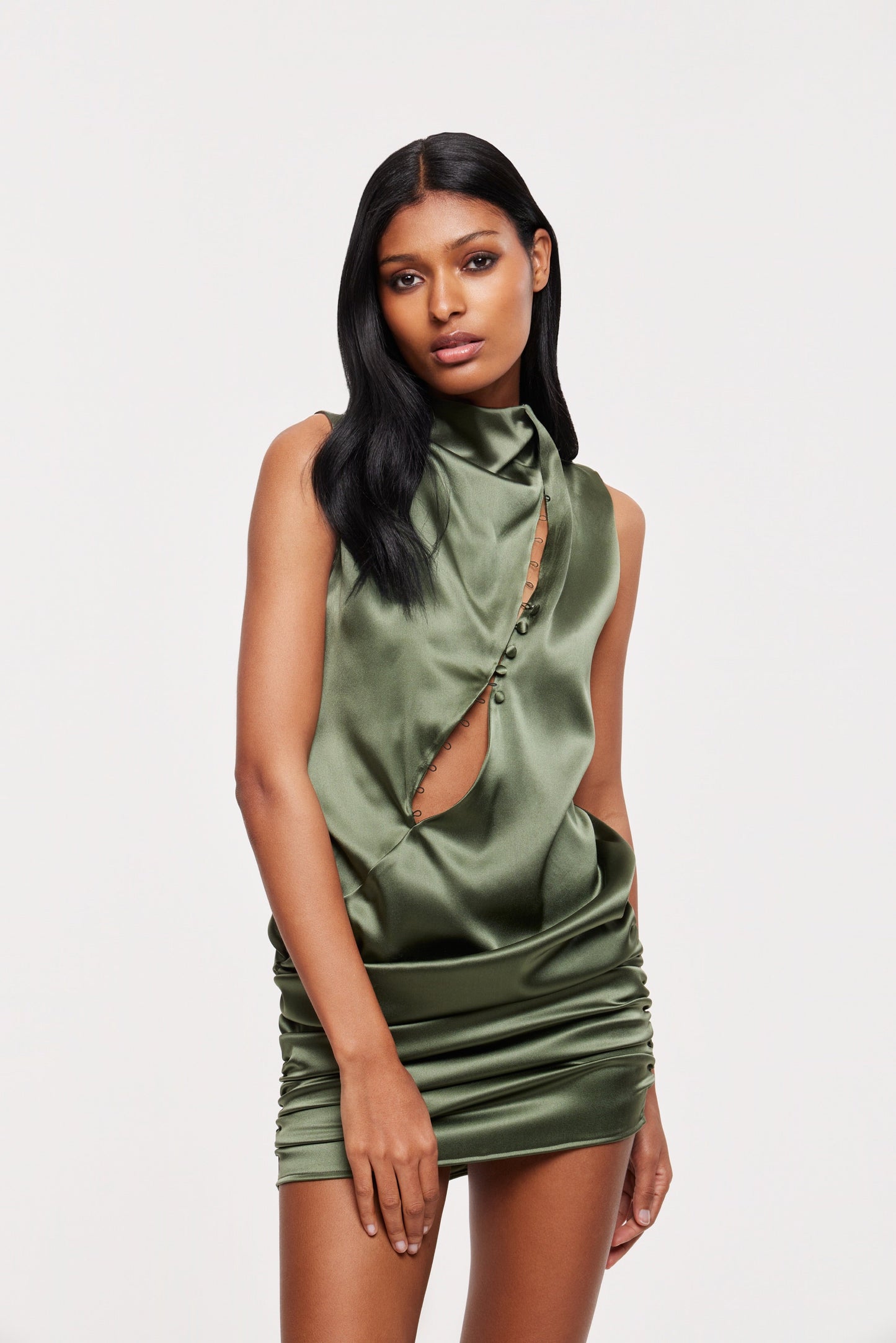Livi mini dress in olive