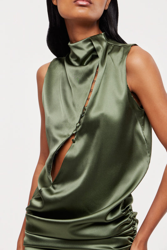 Livi mini dress in olive