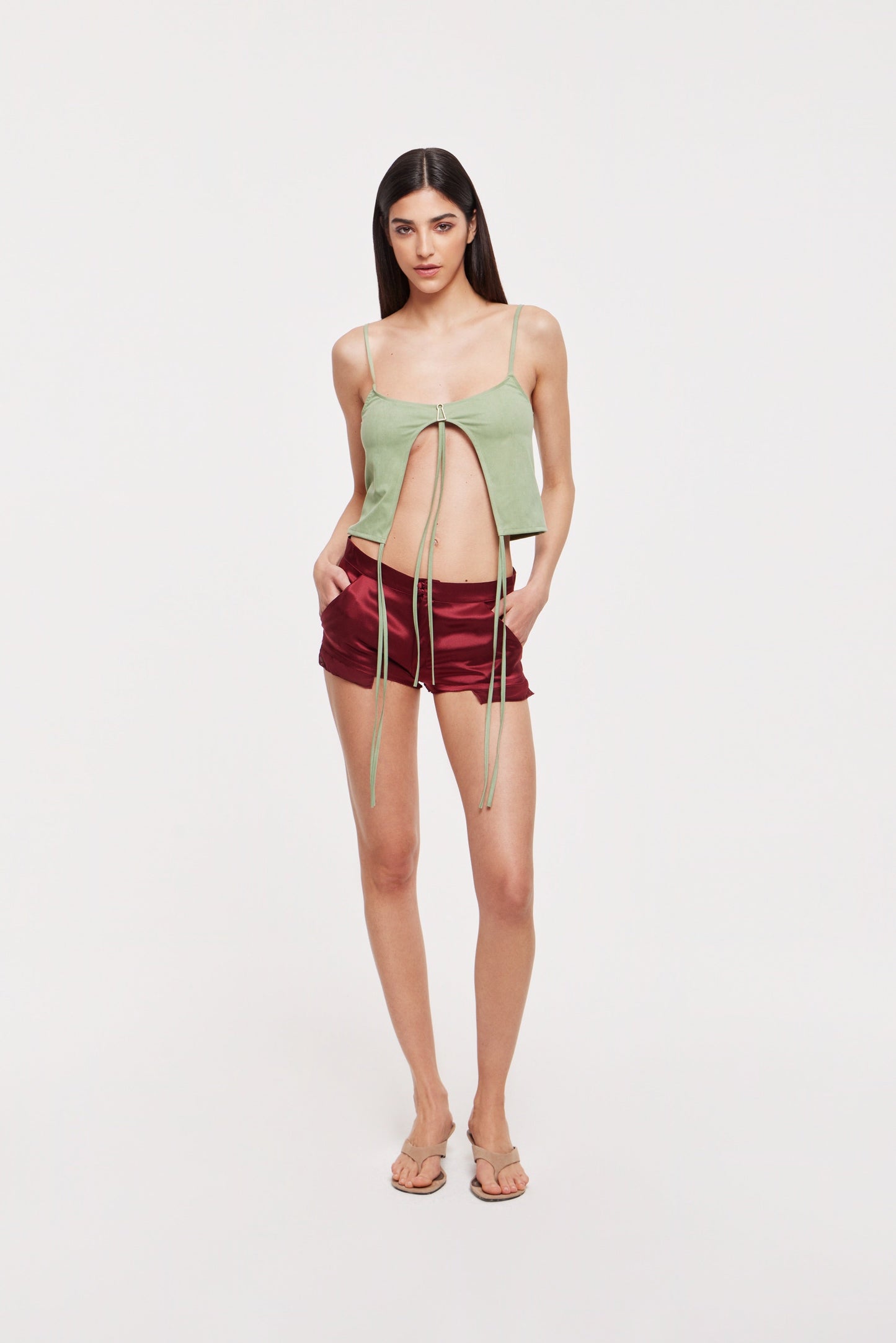 Lana shorts in wine