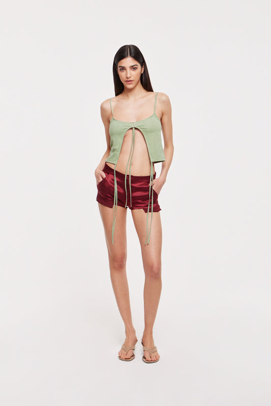 Lana shorts in wine