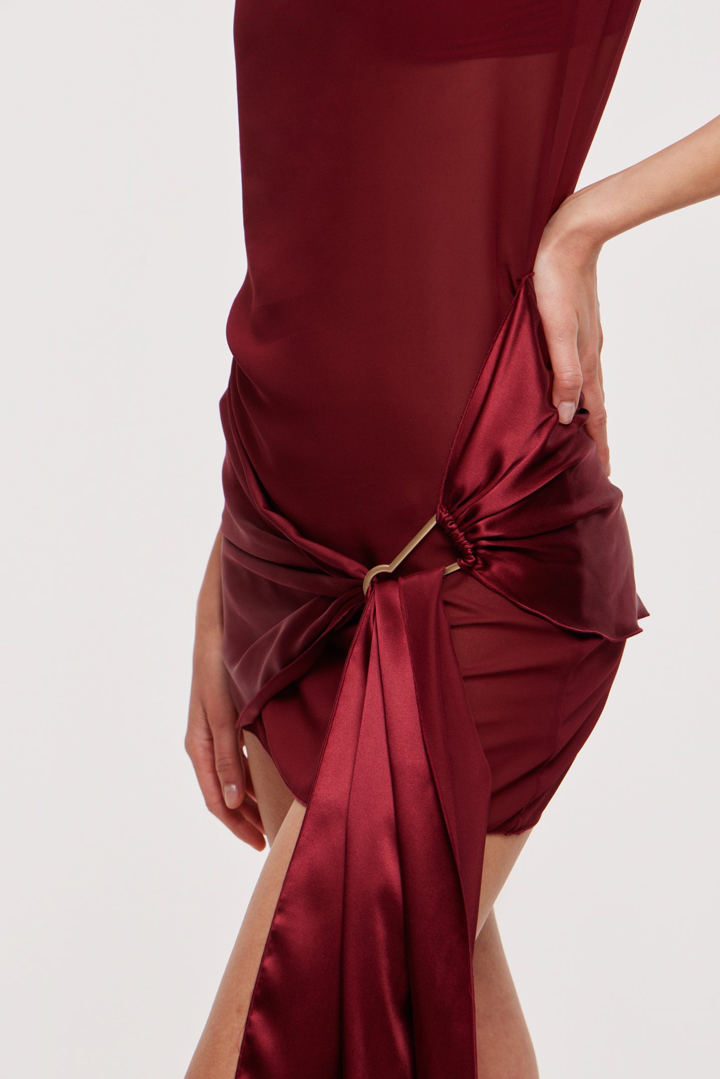 Sole mini dress in wine