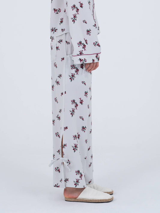 Bloom Flower Print Pants pantalones
