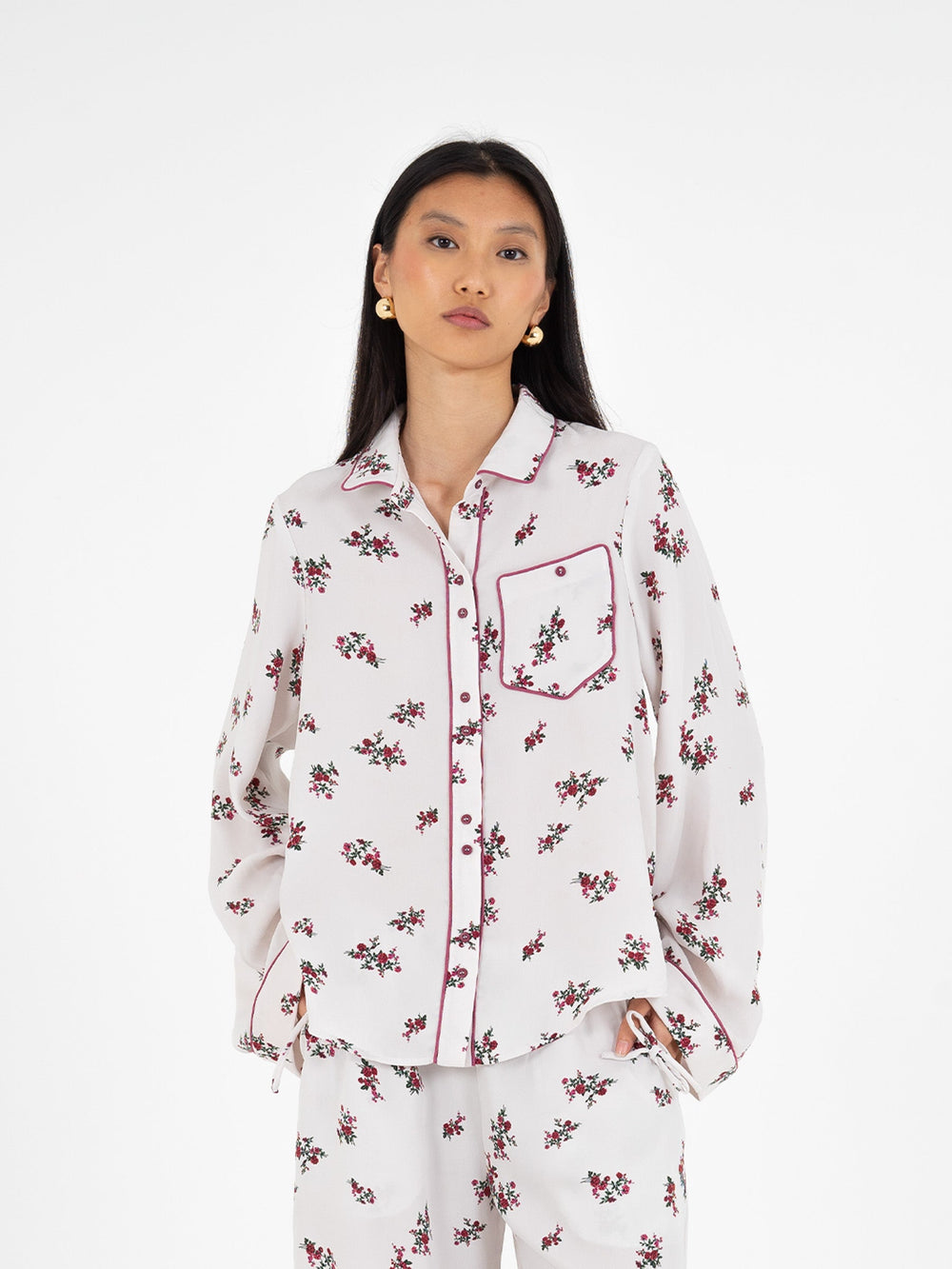 Bloom Flower Print Shirt camisas y camisetas