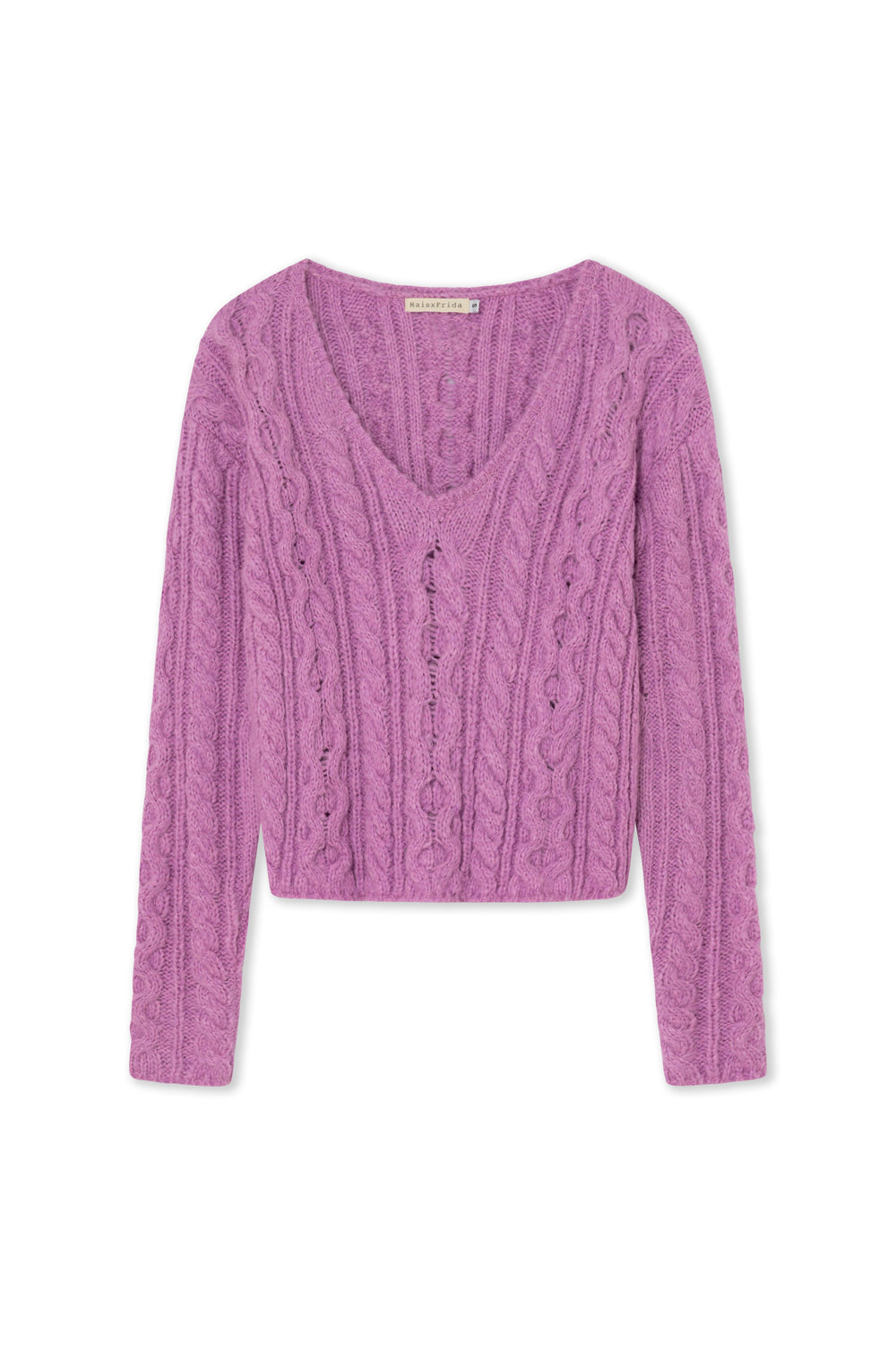 Cable Knit Sweater Pink