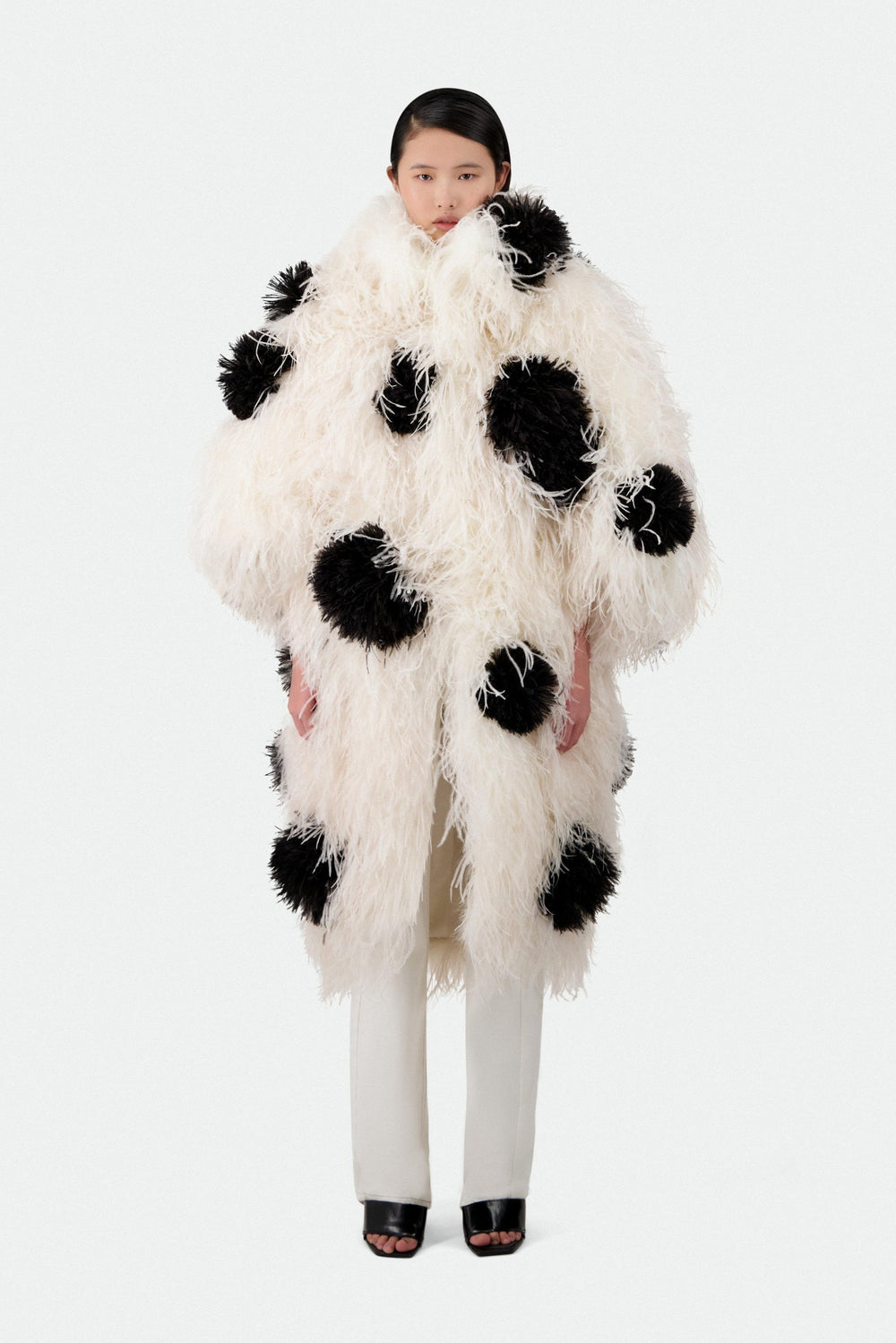 OSTRICH FEATHER CAR COAT - MADE TO ORDER
