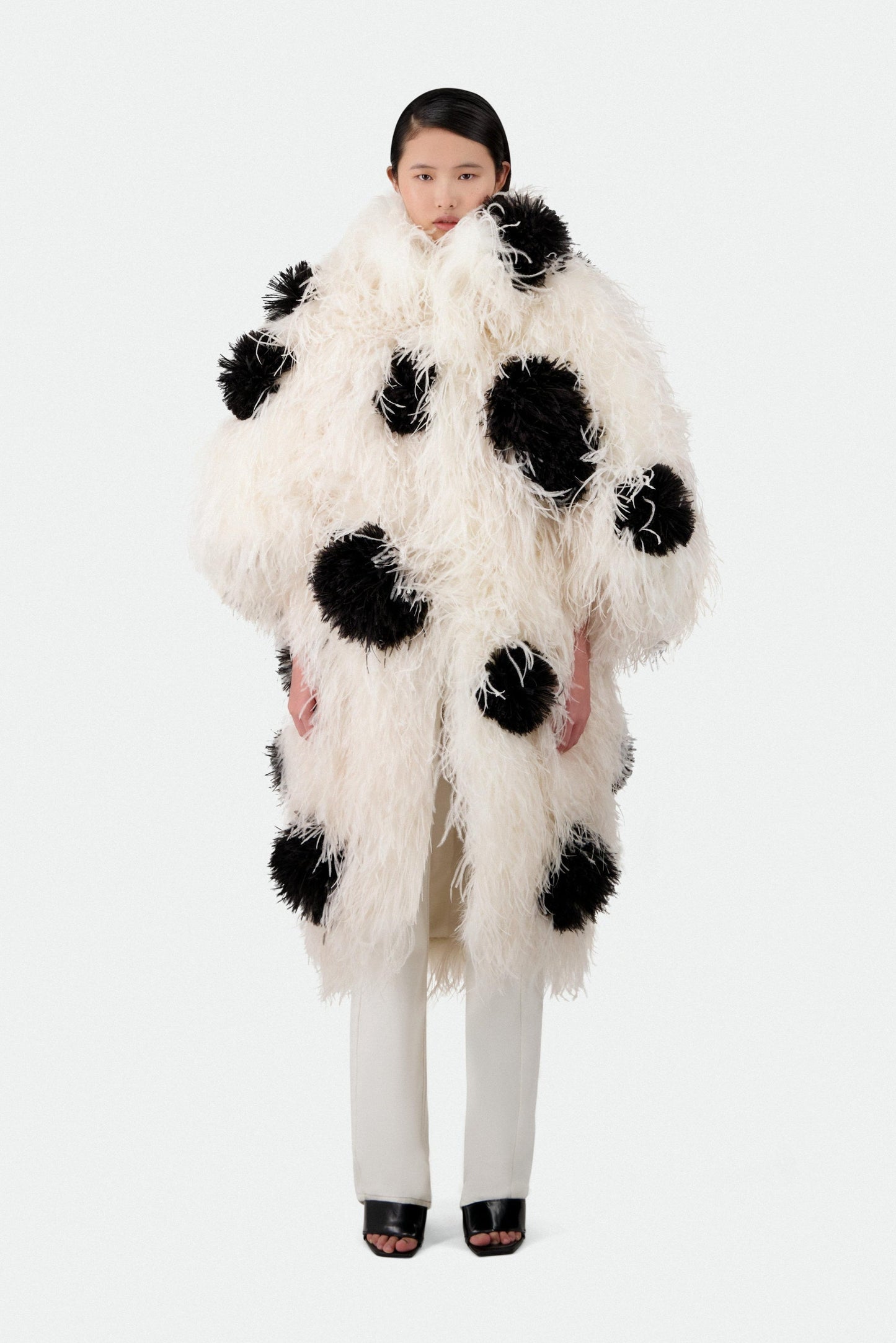 OSTRICH FEATHER CAR COAT - MADE TO ORDER