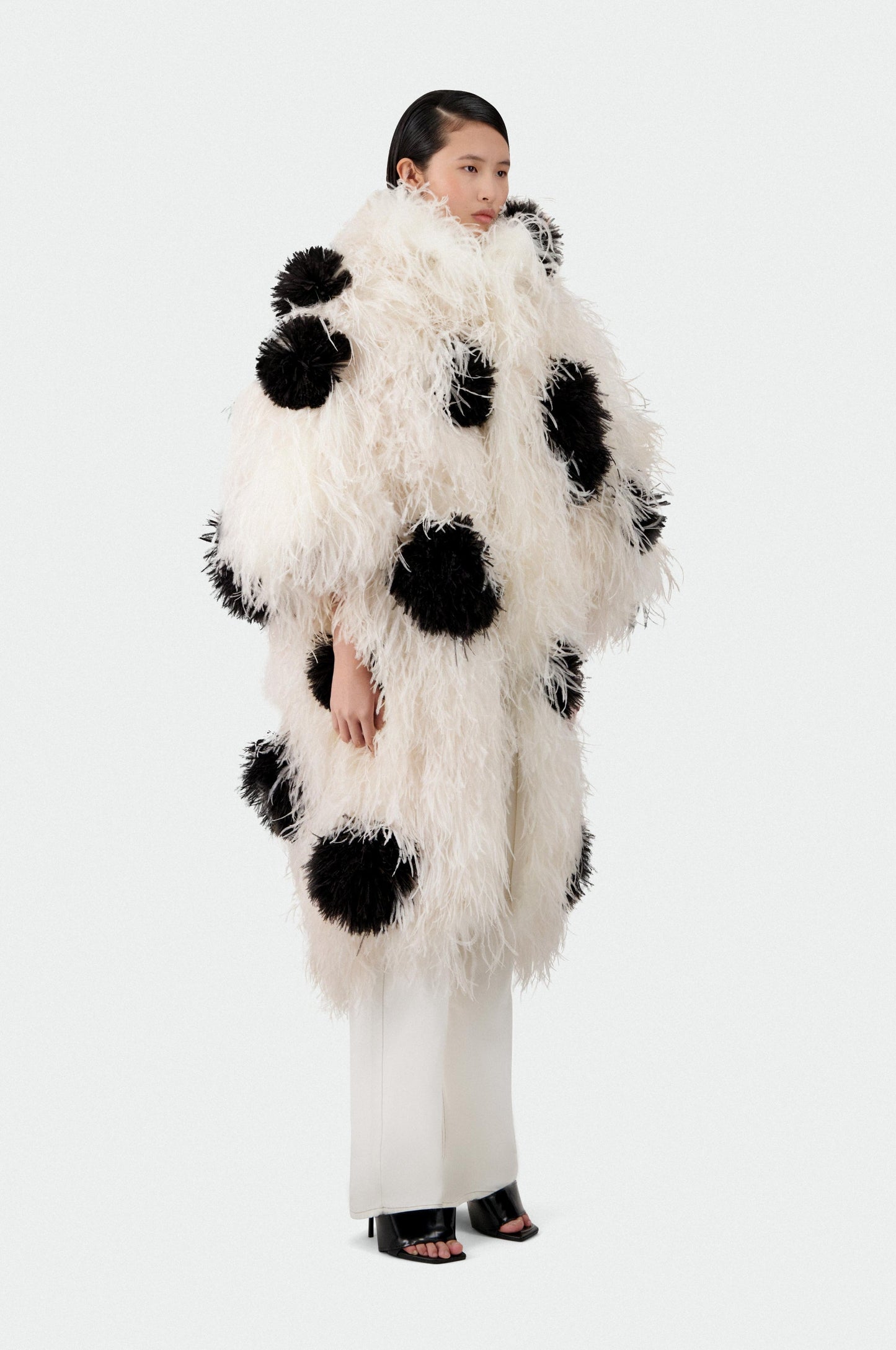 OSTRICH FEATHER CAR COAT - MADE TO ORDER