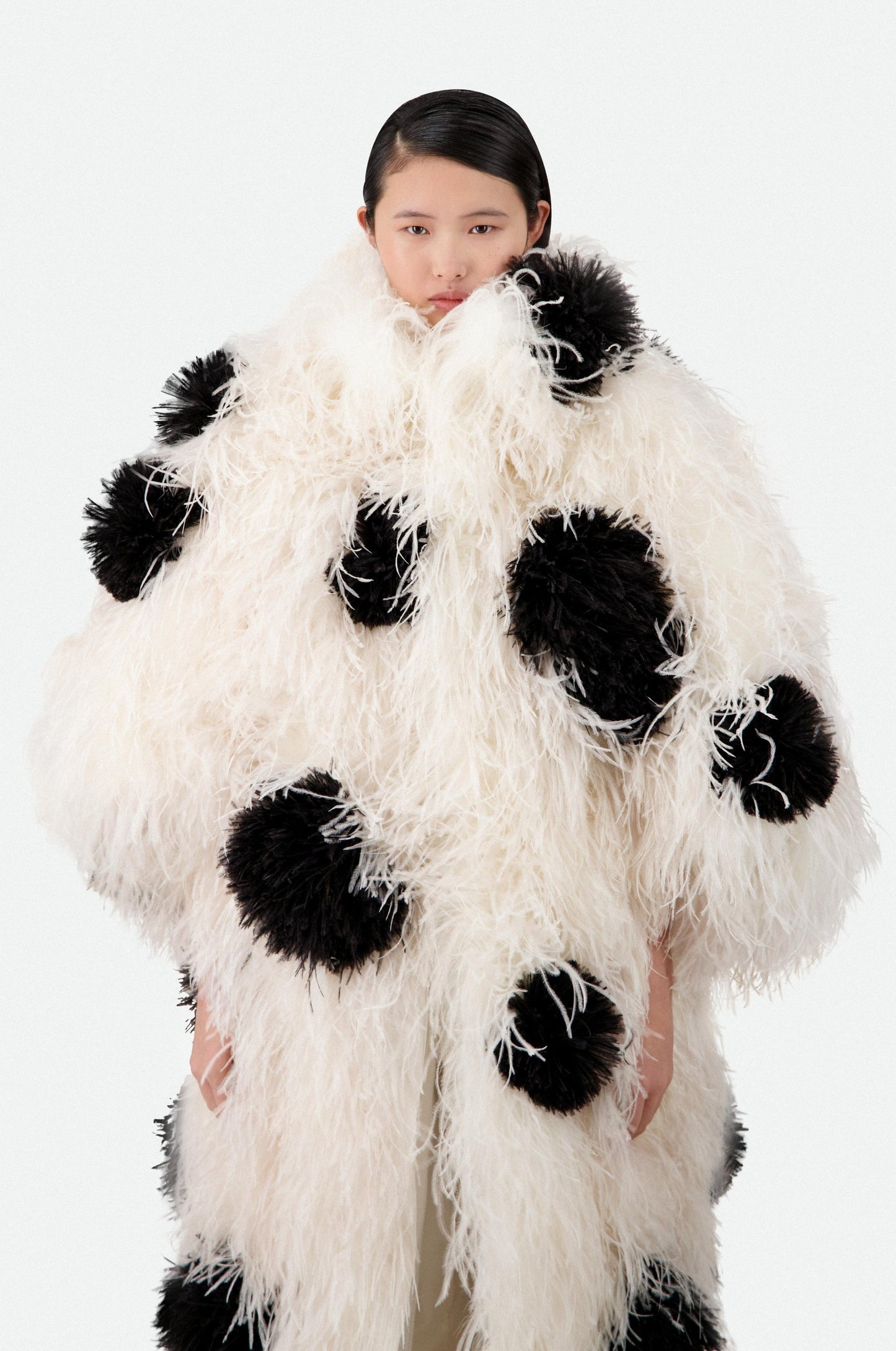 OSTRICH FEATHER CAR COAT - MADE TO ORDER