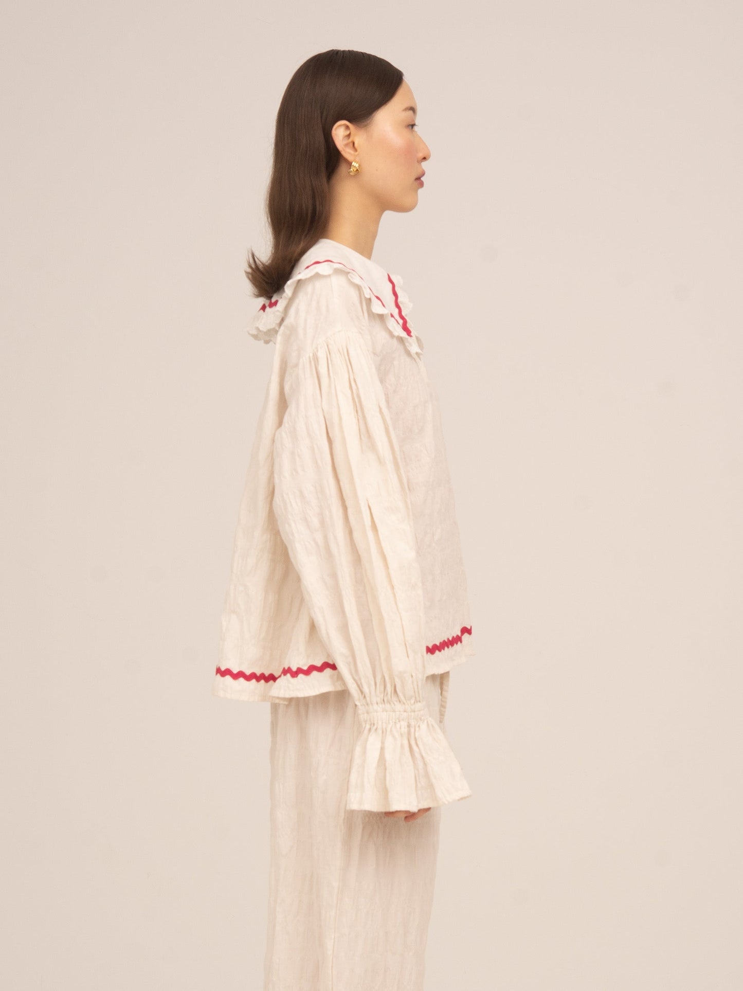 Offduty Cream Pyjama Blouse