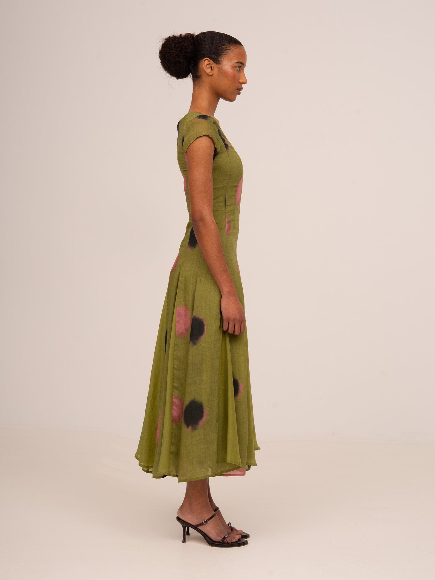 Honour Green Polka Dot Print Occasion Dress
