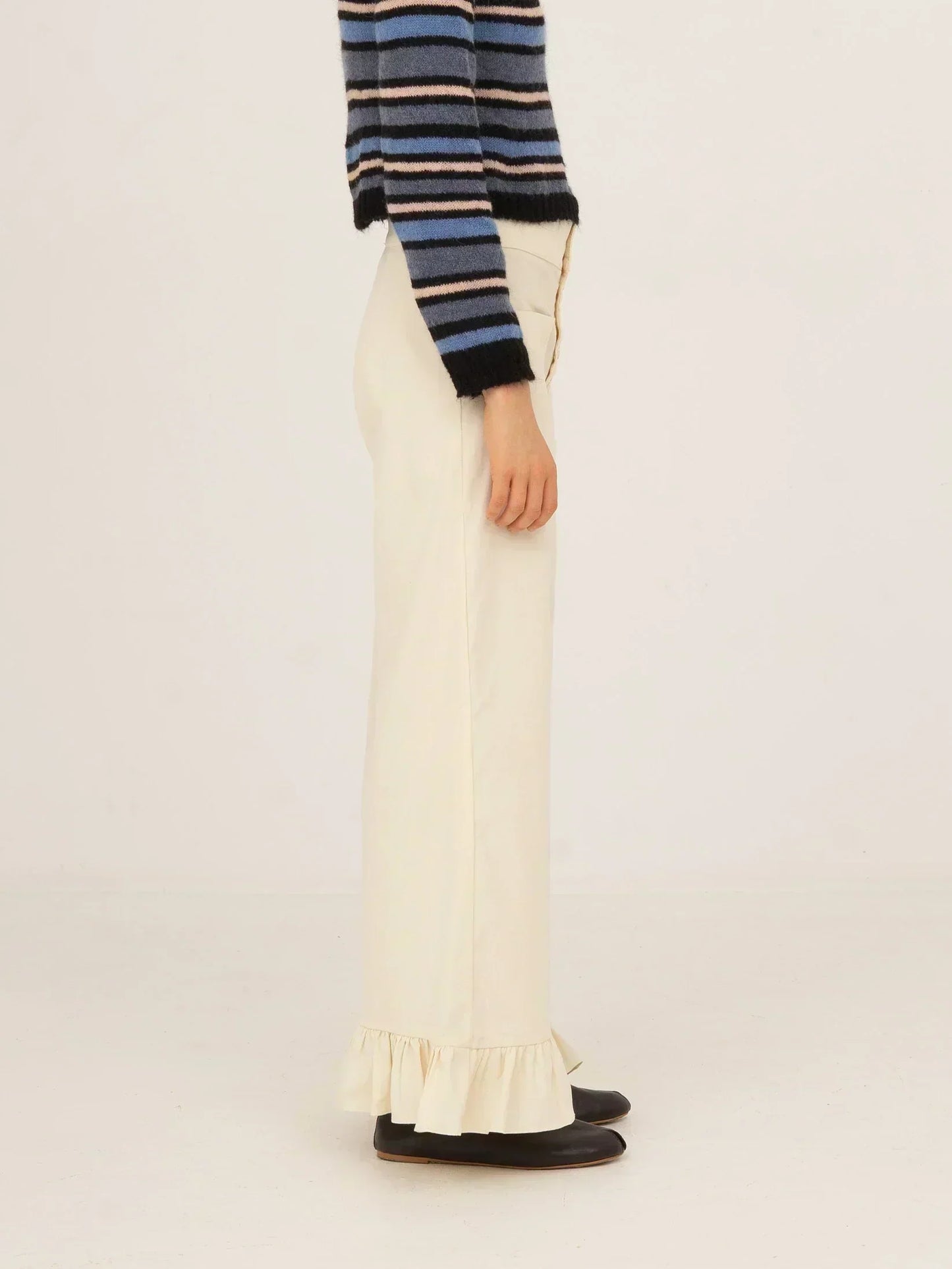Tender White Corduroy Pants