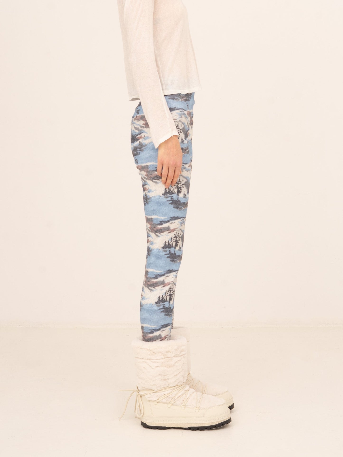 Forfait Ski Print Blue Tights