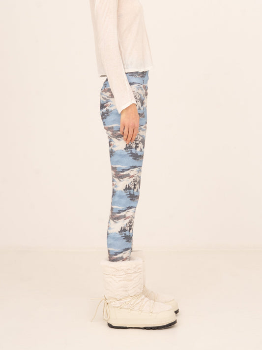 Forfait Ski Print Blue Tights