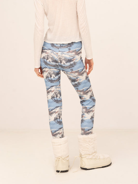Forfait Ski Print Blue Tights