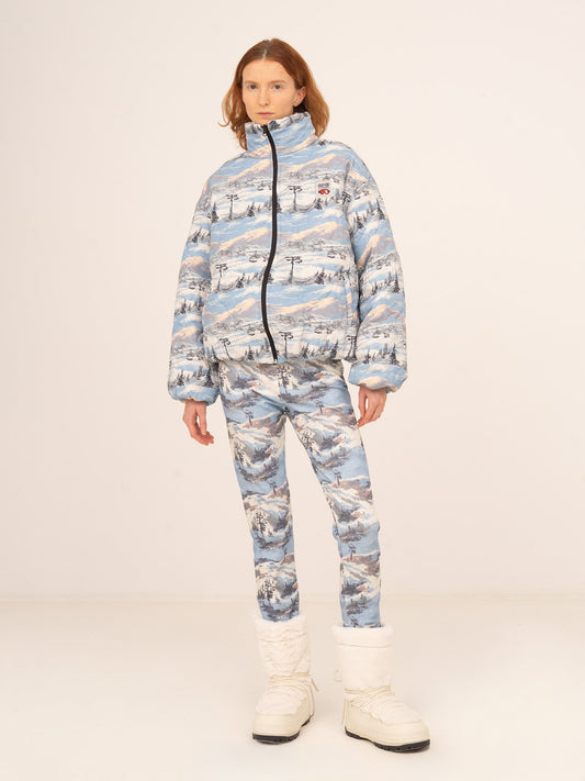 Forfait Ski Print Blue Tights