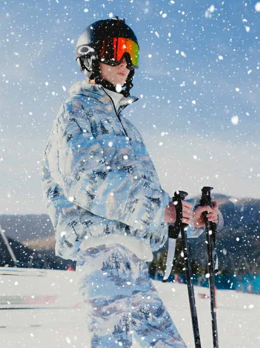 Forfait Ski Print Blue Tights