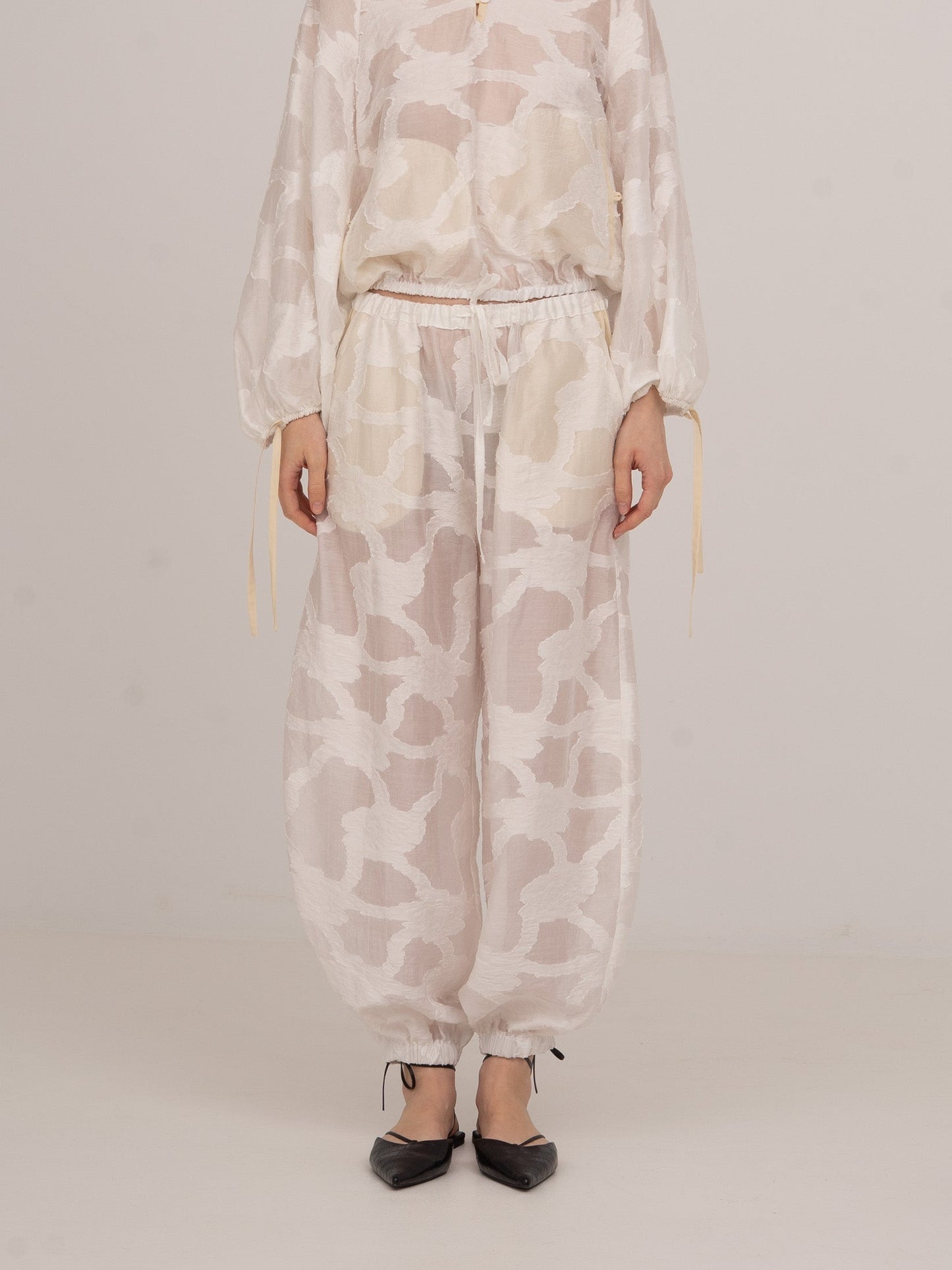 Printworks White Balloon Pants
