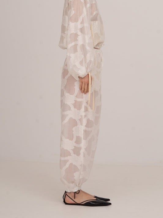 Printworks White Balloon Pants