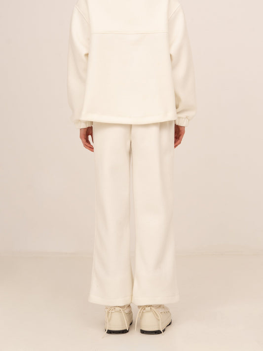 Downhill Flare White Pants